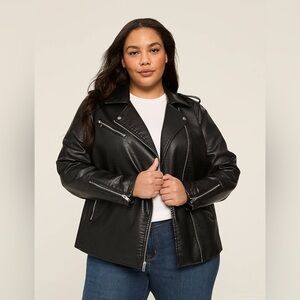 LANE BRYANT | Faux Leather Moto Jacket